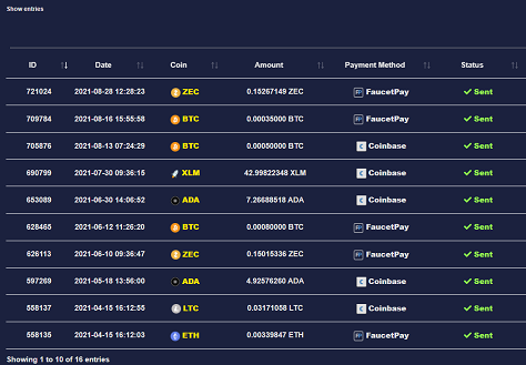 Payment autofaucet.dutchycorp