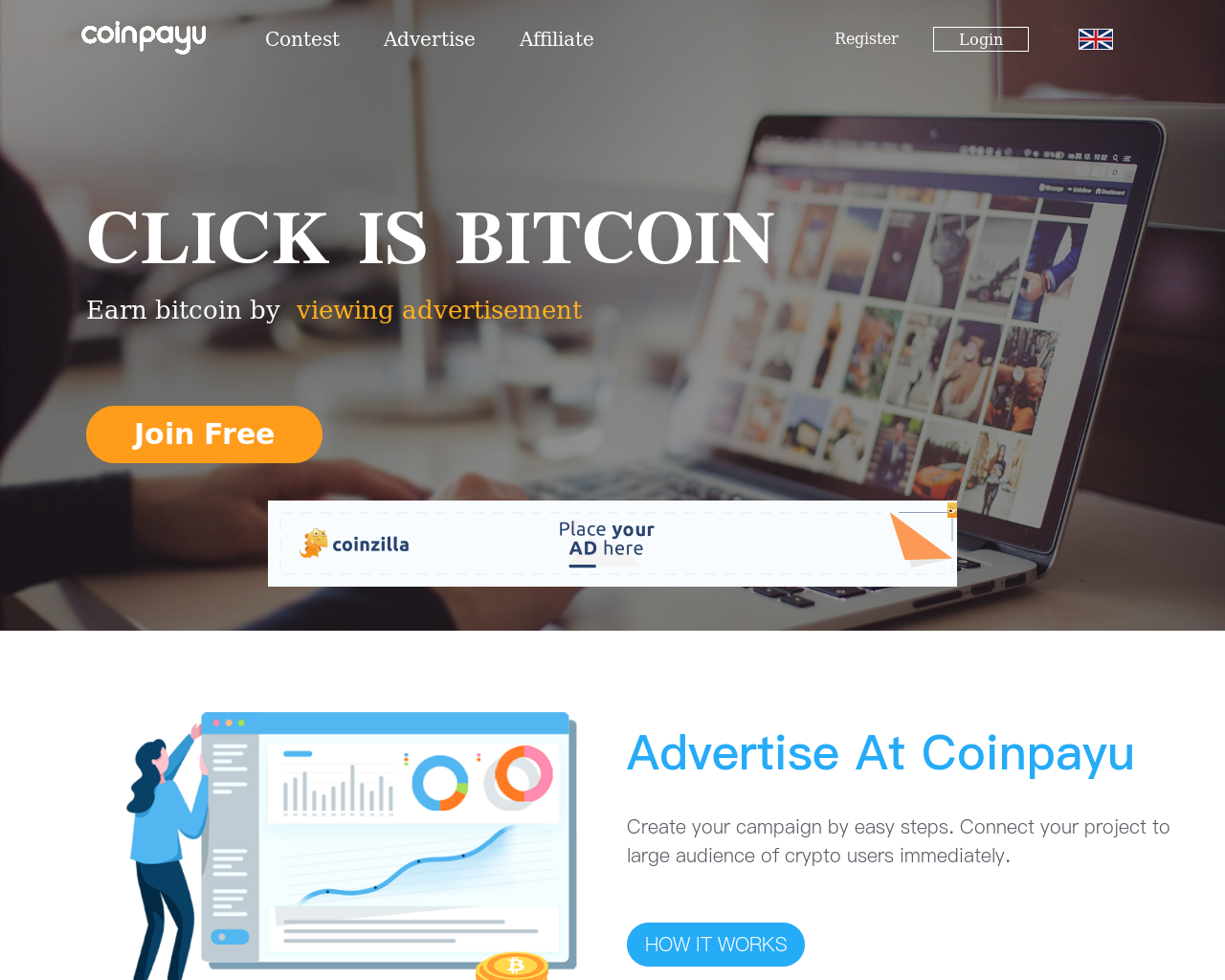 Screenshot Website Coinpayu