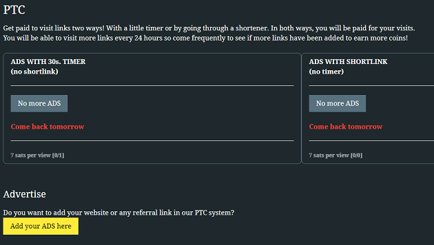 PTC-Ads on Allcoins